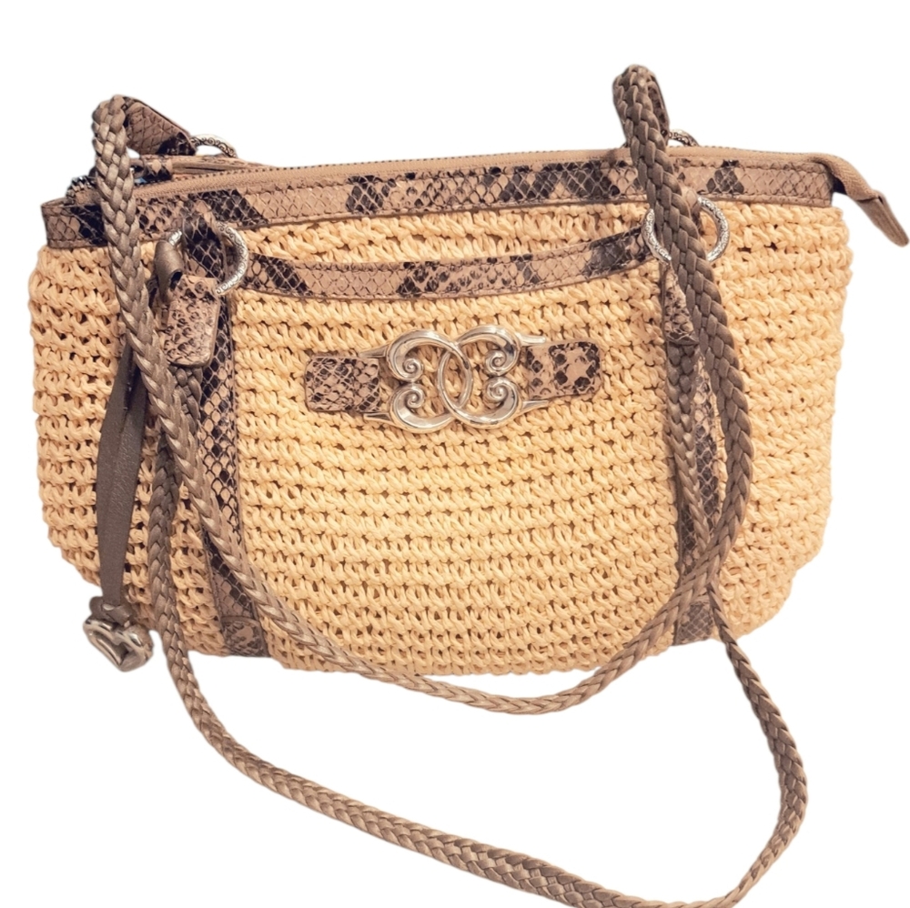Brighton Tan and Brown Bag - Picture 2 of 9